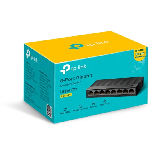 TP-LINK SWITCH 8 PORT GIGABIT DESKTOP LS1008G TP-LINK SWITCH 8 PORT GIGABIT DESKTOP LS1008G
