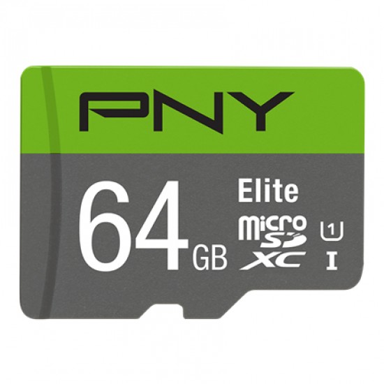 PNY MEMORY CARD ELITE MICRO SDXC 64GB CLASS 10 PNY MEMORY CARD ELITE MICRO SDXC 64GB CLASS 10