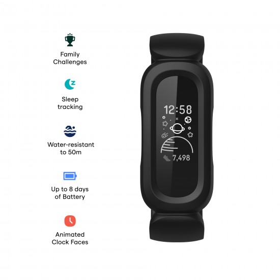 FITBIT ACE 3 FB419BKRD BLACK/RED FITBIT ACE 3 FB419BKRD BLACK/RED