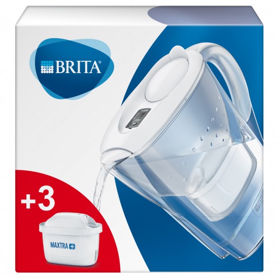 BRITA MARELLA CARAFFA WHITE FILTER 3 FILTERS BRITA MARELLA CARAFFA WHITE FILTER 3 FILTERS