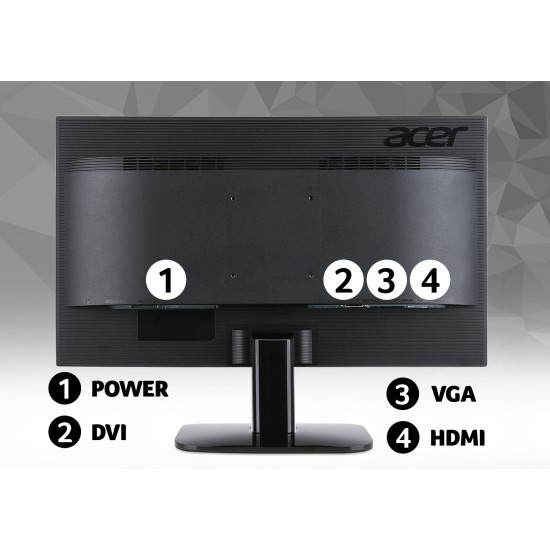 ACER MONITOR KA220HQBID 21.5"5MS UM.WX0EE.001 BLACK ACER MONITOR KA220HQBID 21.5"5MS UM.WX0EE.001 BLACK