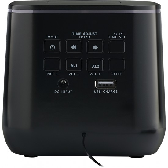 THOMSON RADIO ALARM CLOCK BLACK CR80 THOMSON RADIO ALARM CLOCK BLACK CR80