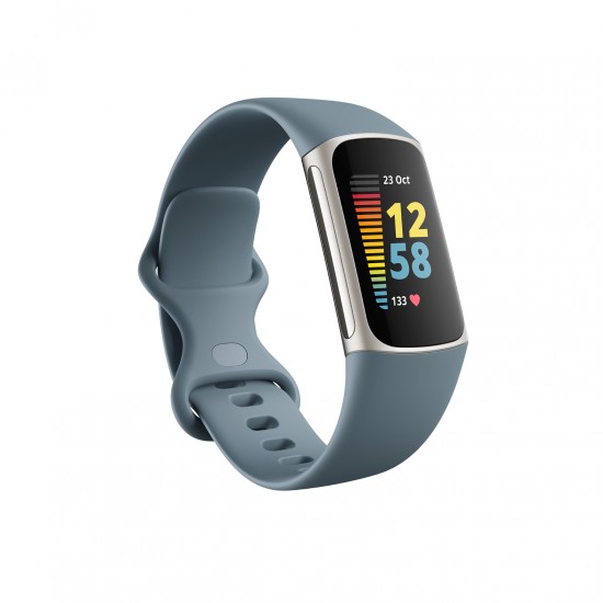 FITBIT CHARGE 5 FB421SRBU PLATINUM STEEL BLUE