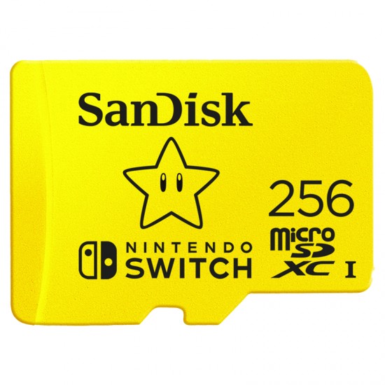 SANDISK FLASH MEMORY NINTENDO SWITCH 256 GB MICROSDXC SDSQXAO-256G-GNCZN