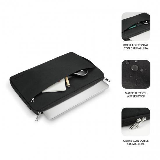 SUBBLIM URBAN LAPTOP SLEEVE 15,6" BLACK SUB-LS-0PS0101 SUBBLIM URBAN LAPTOP SLEEVE 15,6" BLACK SUB-LS-0PS0101