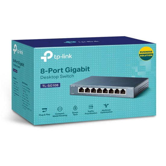 TP-LINK SWITCH 8 PORT GIGA TL-SG108 V3 TP-LINK SWITCH 8 PORT GIGA TL-SG108 V3