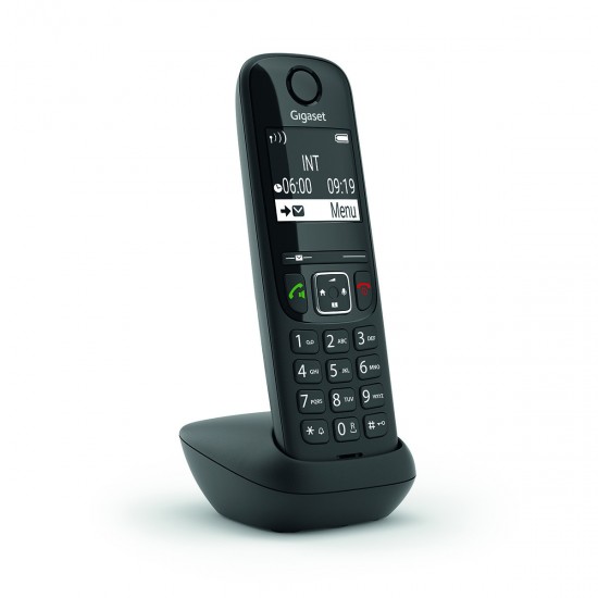 GIGASET WIRELESS PHONE AS690 HX BLACK S30852-H2876-R101 GIGASET WIRELESS PHONE AS690 HX BLACK S30852-H2876-R101