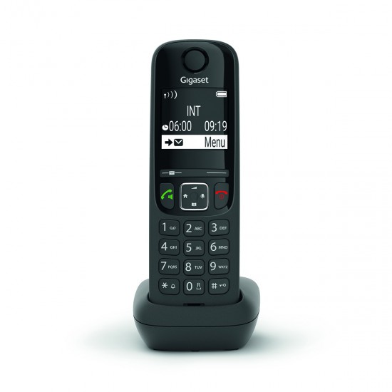 GIGASET WIRELESS PHONE AS690 HX BLACK S30852-H2876-R101 GIGASET WIRELESS PHONE AS690 HX BLACK S30852-H2876-R101