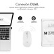 SUBBLIM DUAL FLAT MOUSE RECHARGEABLE 1600 DPI WHITE SUBMO-DFLAT21 SUBBLIM DUAL FLAT MOUSE RECHARGEABLE 1600 DPI WHITE SUBMO-DFLAT21