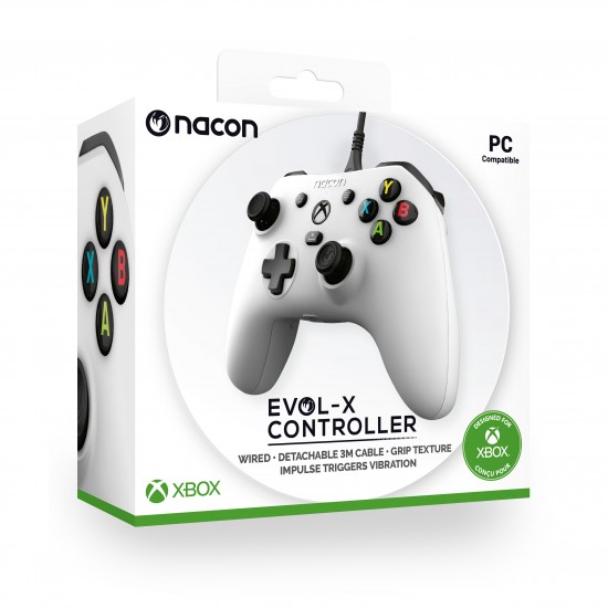 NACON EVOL XBX CONTROLLER WIRED XBOX SERIES WHITE XBXEVOL-XW