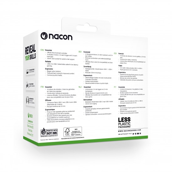 NACON EVOL XBX CONTROLLER WIRED XBOX SERIES WHITE XBXEVOL-XW