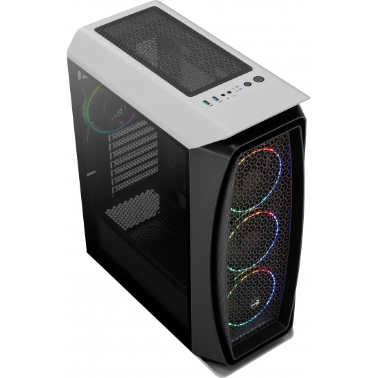 AEROCOOL AERO ONE ECLIPSE WHITE SEMI-TOWER CASE - 2*USB 3.0 AEROCOOL AERO ONE ECLIPSE WHITE SEMI-TOWER CASE - 2*USB 3.0