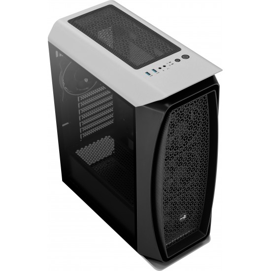 AEROCOOL AERO ONE ECLIPSE WHITE SEMI-TOWER CASE - 2*USB 3.0 AEROCOOL AERO ONE ECLIPSE WHITE SEMI-TOWER CASE - 2*USB 3.0