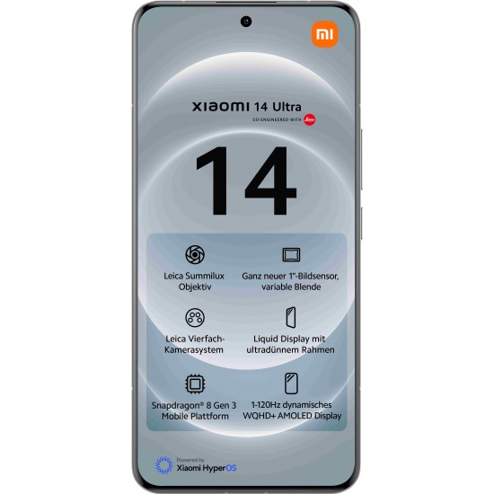 XIAOMI 14 ULTRA 16+512GB DS 5G WHITE OEM XIAOMI 14 ULTRA 16+512GB DS 5G WHITE OEM