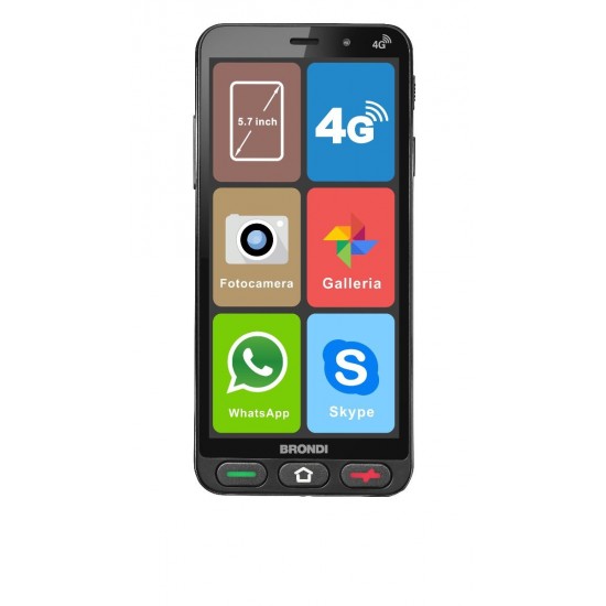 BRONDI AMICO SMARTPHONE S 1+8GB DS BLACK OEM