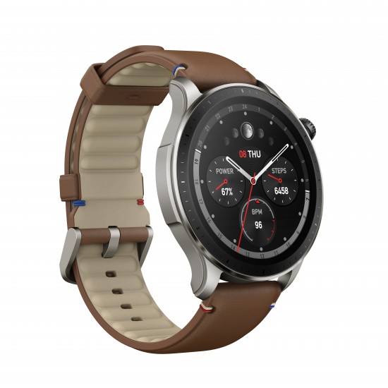 AMAZFIT GTR 4 SMARTWATCH VINTAGE BROWN LEATHER AMAZFIT GTR 4 SMARTWATCH VINTAGE BROWN LEATHER
