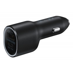 SAMSUNG POWER CAR CHARGER DUAL USB-C 25W + USB 15W BLACK EP-L4020NBEGEU