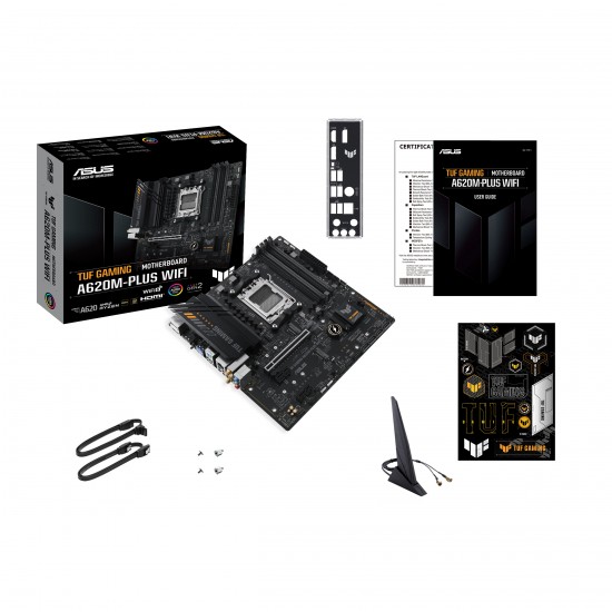 ASUS TUF GAMING A620M-PLUS WIFI MOTHERBOARD MICRO ATX AM5 AMD A620 90MB1F00-M0EAY0 ASUS TUF GAMING A620M-PLUS WIFI MOTHERBOARD MICRO ATX AM5 AMD A620 90MB1F00-M0EAY0