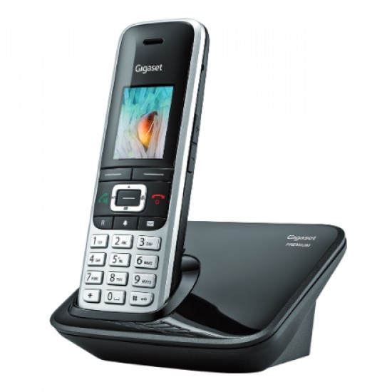 GIGASET WIRELESS PHONE PREMIUM 100 PLATINUM BLACK