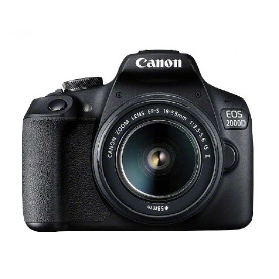 CANON EOS 2000D +EF-S 18-55MM CAMERA REFLEX BLACK