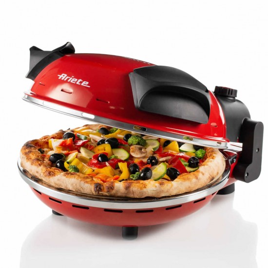 ARIETE 909 GRILL PIZZA GENNARO 1200W BLACK AND RED ARIETE 909 GRILL PIZZA GENNARO 1200W BLACK AND RED