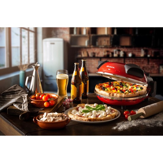 ARIETE 909 GRILL PIZZA GENNARO 1200W BLACK AND RED ARIETE 909 GRILL PIZZA GENNARO 1200W BLACK AND RED