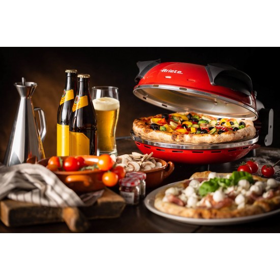 ARIETE 909 GRILL PIZZA GENNARO 1200W BLACK AND RED ARIETE 909 GRILL PIZZA GENNARO 1200W BLACK AND RED