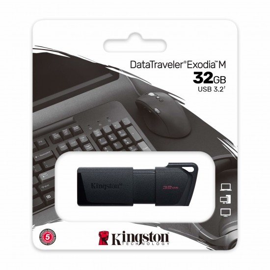 KINGSTON FLASH UNITY DATA TRAVELER EXODIA M 32GB BLACK KINGSTON FLASH UNITY DATA TRAVELER EXODIA M 32GB BLACK