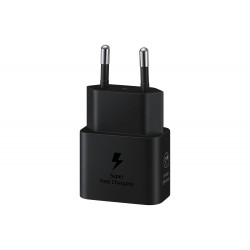 SAMSUNG POWER WALL CHARGER 25W USB-C BLACK + CABLE USB-C TO USB-C BLACK EP-T2510XBEGEU