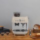 SMEG ESPRESSO MACHINE 50'STYLE WITH INTEGRATED GRINDER CREAM EGF03CREU