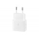 SAMSUNG QUICK CHARGER USB C 25W WITH DATA CABLE WHITE T2510XWE