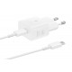 SAMSUNG QUICK CHARGER USB C 25W WITH DATA CABLE WHITE T2510XWE