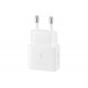 SAMSUNG QUICK CHARGER USB C 25W WITH DATA CABLE WHITE T2510XWE