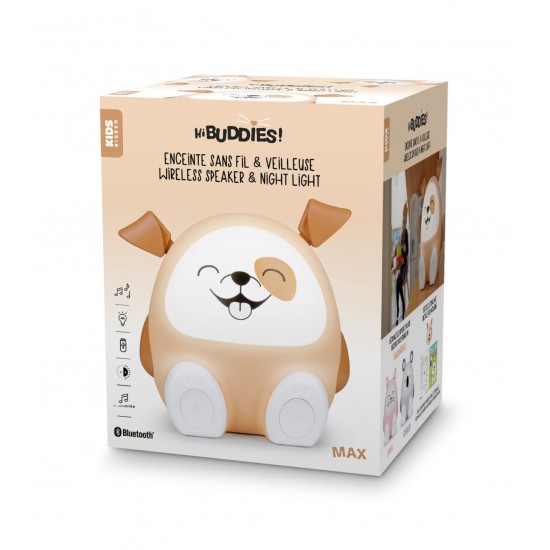 BIGBEN KIDS WIRELESS BT SPEAKER WITH BROWN DOG SHAPE NIGHT LIGHT BTKIDSDOG BIGBEN KIDS WIRELESS BT SPEAKER WITH BROWN DOG SHAPE NIGHT LIGHT BTKIDSDOG