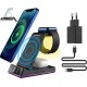 THOMSON ALARM CLOCK WITH WIRELESS CHARGING STATION AND NIGHT LIGHT BLACK CL750IA