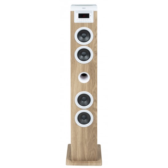 THOMSON SOUND TOWER 60W CD USB SD RADIO AUX MANDO WOOD/WHITE DS121CD THOMSON SOUND TOWER 60W CD USB SD RADIO AUX MANDO WOOD/WHITE DS121CD