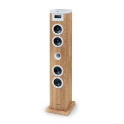 THOMSON SOUND TOWER 60W CD USB SD RADIO AUX MANDO WOOD/WHITE DS121CD