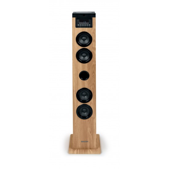 THOMSON SOUND TOWER 60W CD USB SD RADIO AUX MANDO WOOD/BLACK DS122CD