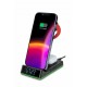 THOMSON ALARM CLOCK WITH WIRELESS CHARGING STATION AND NIGHT LIGHT BLACK CL750IA