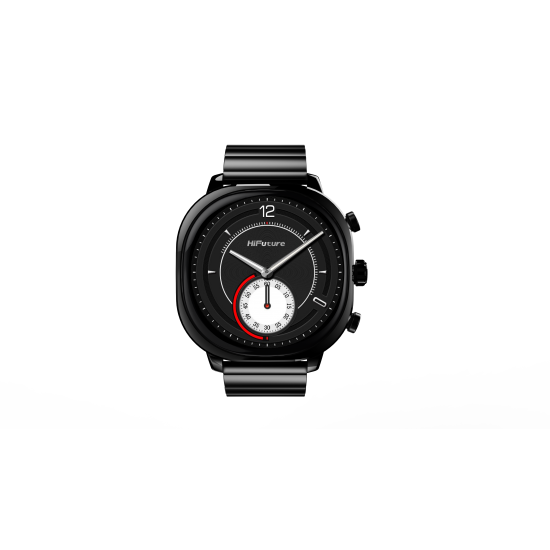 HIFUTURE AIX LUXURY SMARTWATCH STAINLESS STEEL BLACK AIX-BLACK