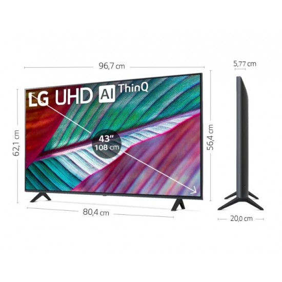 LG 43UR78006 TV 43" LED UHD 4K HDR10 SMART TV BT AI GAME MODE LG 43UR78006 TV 43" LED UHD 4K HDR10 SMART TV BT AI GAME MODE
