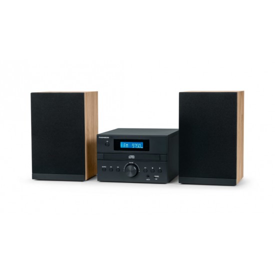 THOMSON MICRO SOUND SYSTEM BT RADIO FM/CD/MP3/USB BLACK WOOD FINISH MIC123BT THOMSON MICRO SOUND SYSTEM BT RADIO FM/CD/MP3/USB BLACK WOOD FINISH MIC123BT