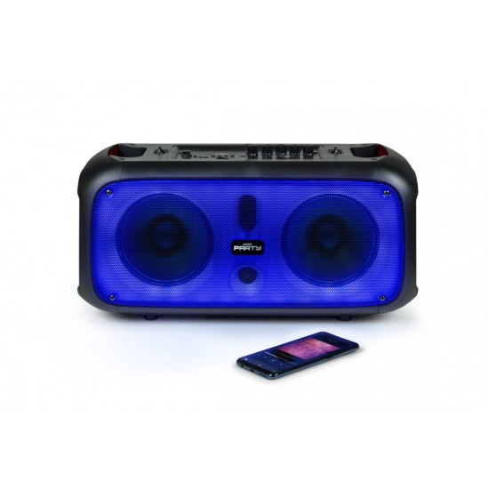 BIGBEN PARTY LUMINOUS LOUDSPEAKER AND MICROPHONE WITH BT 200W USB SD AUX CABLE PARTYBTHPLH