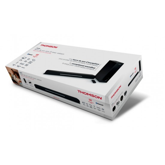 THOMSON SOUND BAR + SUB 2.1 BT 5.0 500W BLACK SB600BTS THOMSON SOUND BAR + SUB 2.1 BT 5.0 500W BLACK SB600BTS