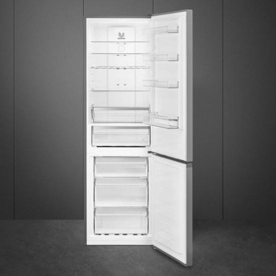 SMEG STAINLESS STEEL COMBI FRIDGE FREEZER 200CM RC20XDNE SMEG STAINLESS STEEL COMBI FRIDGE FREEZER 200CM RC20XDNE