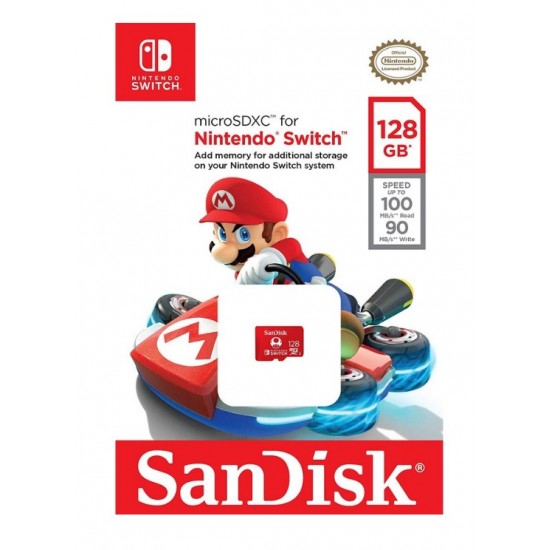 SANDISK FLASH MEMORY NINTENDO SWITCH 128 GB MICROSDXC SDSQXAO-128G-GNCZN SANDISK FLASH MEMORY NINTENDO SWITCH 128 GB MICROSDXC SDSQXAO-128G-GNCZN