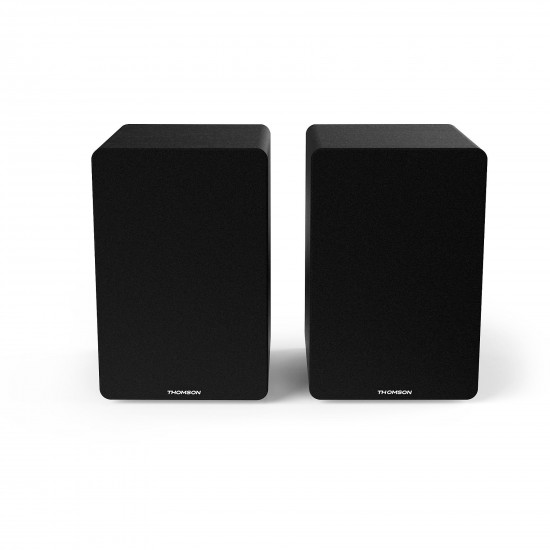THOMSON HIFI BOOKSHELF SPEAKERS 50W BT 5.0 RCA COMMAND BLACK WS400DUO THOMSON HIFI BOOKSHELF SPEAKERS 50W BT 5.0 RCA COMMAND BLACK WS400DUO
