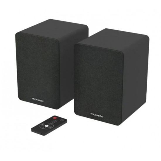 THOMSON HIFI BOOKSHELF SPEAKERS 50W BT 5.0 RCA COMMAND BLACK WS400DUO THOMSON HIFI BOOKSHELF SPEAKERS 50W BT 5.0 RCA COMMAND BLACK WS400DUO
