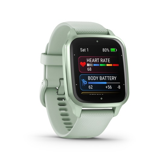 GARMIN VENU SQ 2 COOL MINT/METALLIC MINT WW-010-02701-12 GARMIN VENU SQ 2 COOL MINT/METALLIC MINT WW-010-02701-12