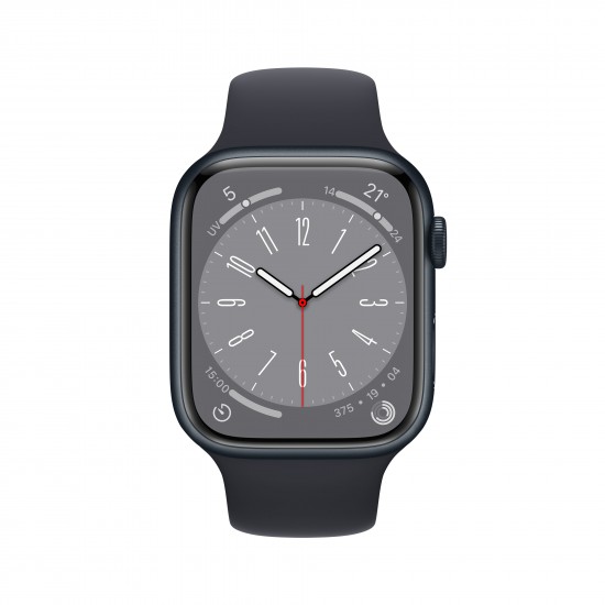 APPLE WATCH MNK43TY/A SERIES 8 GPS+CELLULAR 45MM MIDNIGHT ALUMINIUM CASE MIDNIGHT SPORT BAND APPLE WATCH MNK43TY/A SERIES 8 GPS+CELLULAR 45MM MIDNIGHT ALUMINIUM CASE MIDNIGHT SPORT BAND